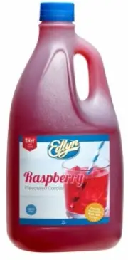 DIET RASPBERRY LOW JOULE CORDIAL 2 Litre Gluten Free - FREE POST