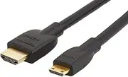 Amazon Basics High-Speed Mini-HDMI to HDMI TV Adapter Cable (Supports Ethernet, 3D, and Audio Return) - 182.9 Cms
