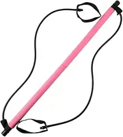 Pilates bar Yoga Fitness bar, Home Portable Lightweight Resistance Exercise bar, Multifunctional Pilates bar Set Resistance Band, Exercise Thin Legs and arms Fitness Equipment-A