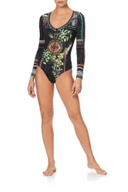 ROUND NECK ZIP FRONT PADDLESUIT BLACKHEATH BETTY