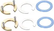 WATIIFUFU Mounting Accessory Kit 2 Sets Nut Washer Circlip for Fixing Kitchen Sink Basin