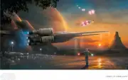 Rogue One: A Star Wars Story Dawn of Rebellion Giclee Art Print 19x13 CoA NEW