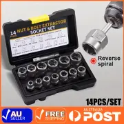 14PCS/SET Impact Bolt & Nut Remover Set Nut Extractor Socket Bolt Remover Tool A