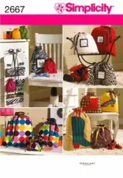 Simplicity Sewing Pattern 2667 Organisers Pouch Bags Crafts One Size