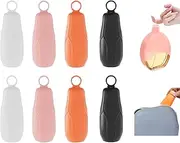 Leak Proof Elastic Sleeves Toiletry Covers,8 Pcs Travel Bottle Cover, Silicone Sleeves for Travel Container in Luggage, Reusable Accessories for Travel Sized Toiletries