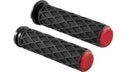 Arlen Ness 500-017 Red Diamond TBW Grips 4 Harley 08-22 Models