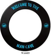 WINMAU Professional Dart Board Surround one piece Black Welcome to The Man Cave