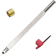 Woodturning Tools Carbide Tipped Lathe Chisel Radius Detailer Tool Bar 10 Inches Blades Gouge Skew Spear 35°R With Ci4 Diamond Carbide Insert for Wood Hobbyist or DIY or Carpenter,Handle not Include