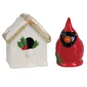 Lang Novelty Kitchen Dining Cardinal Birdhouse Salt and Pepper Set