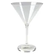 12-48x Plastic Wine Glasses Champagne Martini Drinking Glass Bulk Clear Reusable
