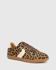 Blaze Sand Leopard Hair on Leather Sneaker