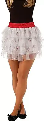 Rubie's DC Comics Superhero Style Skirt With Sequins, Red, Teen Standard
