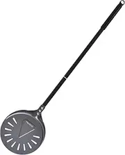 [VIKCOLEE] Turning Pizza Peel, 8 Inch with 25 Inch Handle Round Pizza Turning Peel, Professional Anodized Aluminum Turning Pizza Spatula, 33 Inch overall