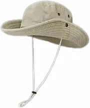 [SLEDEZ] Party Cowboy Hat Outdoor Large Brim Fisherman Hat Hiking Fishing Sunshade Western Cowboy Hat
