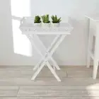 NNEVL Side Table with Tray White