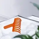 Small Yard Leaf Rake Garden Tool Reusable 9 Tines Ergonomic Hand Rake Claw