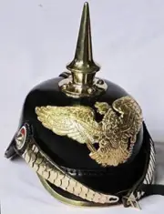Halloween Pickelhaube Imperial Officer’s Grade Prussian Leather German Helmet