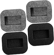 Tofficu 8pcs Non Slip Furniture Pads and Wheel Stoppers Durable Felt Floor Protectors for Chairs and Couches Noise Dampening Pads for Hardwood Floors Secure Slip Design