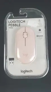 Logitech Pebble Wireless Mouse with Bluetooth for Laptop/Notebook/iPad - Rose