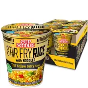 Cup Noodles Stir Fry Rice W/ Thai Yellow Curry, 2.61Oz (6Pk)