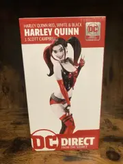DC Harley Quinn Red White Black by J. Scott Campbell 1:10 Statue