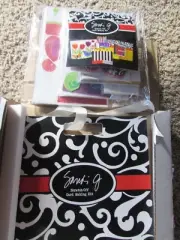 NEW sealed package huge set Sandi G scratch off greeting card making supply kit