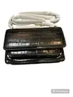 NWT Original $198 DKNY Medium Flap Crossbody Shoulder Bag Faux Croc Chain Black