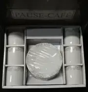 6 Sets Pause Cafe Espresso Cups & Saucers