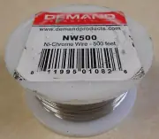 Demand NW500 500 ft Ni-Chrome Hot Wire Foam Cutting Wire 23 Gauge