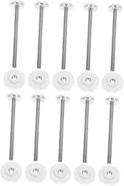 VICASKY 10pcs Gate Extender Replacement Screws Threaded Rods for Pet Gates Easy Installation Hardware Parts