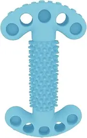 New Pet Toy Bone Shape Dog Chew Toy Molar Rod TPR Cleaning Teeth Toys For Dog Cat Teething Stick Interactive Toys Pet Supplies cleaning expends energy grinding teeth (Color : Blue)