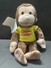 Curious George 12” Yellow Shirt Plush Russ Berrie Applause