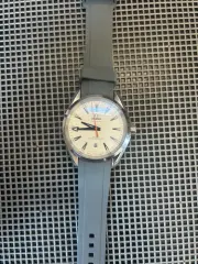 20mm GRAY Vulcanized Caoutchouc rubber Strap Omega AQUA TERRA