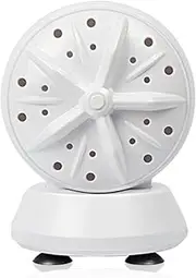 Daseeme Portable Travel Washing Machine High-Power Mini Laundry Machine Double-Turbine Waving Washer 24W(Automatic Cycle Cleaning Version/ 4-Speed Adjustable Version)