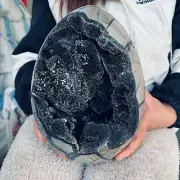 14.3LB Natural Dragon Septarian Geode Quartz Cluster Crystal egg Healing 6500g