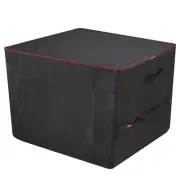Premium Heavy-Duty Square Fire Pit Cover - Waterproof 600D Firepit Covers Out...