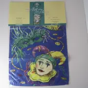 Toland Art Flag: Mardi Gras Garden Size 11 1/8" x 14 1/2" - Sealed