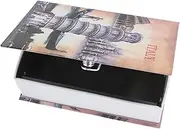 TEHAUX Hidden Safe with Key Lock Realistic Fake Book Design for Discreet Storage of Cash Jewelry Keepsakes Durable Portable Safe for Home Office Use