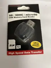 Precision Design SD/SDHC & MicroSD HC Card Reader with USB Adapter