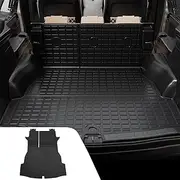 Dattumar Cargo Liner Compatible with 2019-2024 2025 Toyota RAV4 Trunk Mat Cargo Mat TPE Back Seat Cover Protector 2024 RAV4 Accessories (Trunk Mat with Backrest Mat)