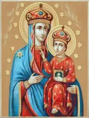 Icon The Mother of God Accent Tile Mural Kitchen Wall Backsplash Marble Ceramic