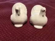 White Turkeys Salt And Pepper Shakers