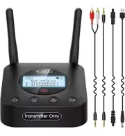 B06TX+ Long Range Bluetooth 5.2 Transmitter for TV/PC/Projector to 2 Wireless