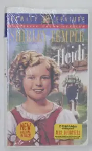 SHIRLEY TEMPLE Heidi (VHS, 1998, Colorized, Clamshell) *NEW SEALED WATERMARKS*