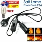 Salt Lamp Power Cord with Plate With ON/OFF Button + 15W Light Bulbs AU STOCK