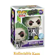 Beetlejuice - Beetlejuice on Tombstone Glow Pop! Plus Vinyl Figure (RS) #1757