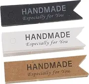 DOITOOL 45Pcs Decorative Paper Hanging Tags for Handmade Candles English Letter Labels Lightweight and Durable Candle Fittings for Personalization and Present Giving