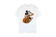 Mickey Mouse Womens/Ladies Minnie Mouse Cat Cotton Boyfriend Halloween T-Shirt (White) - UTBI52918