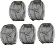 Ipetboom 5Pcs Face Neck Protection Netting Bite Head Net for Outdoor Fishing Hiking Hunting Elasticated Neck Fine Mesh Design Lightweight Convenient