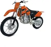 Welly Die Cast Motorcycle Orange KTM 450 SX Racing, 1:18 Scale